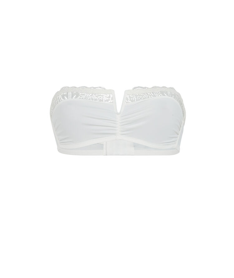 Bandeau bra - white white.