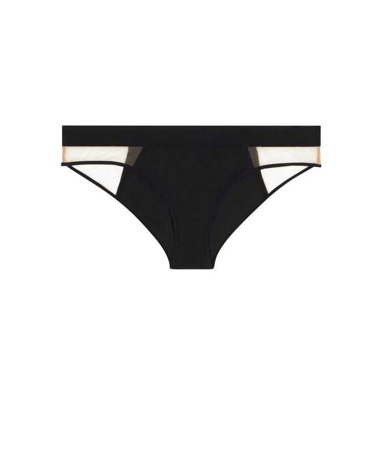 Tulle shorty - black black.