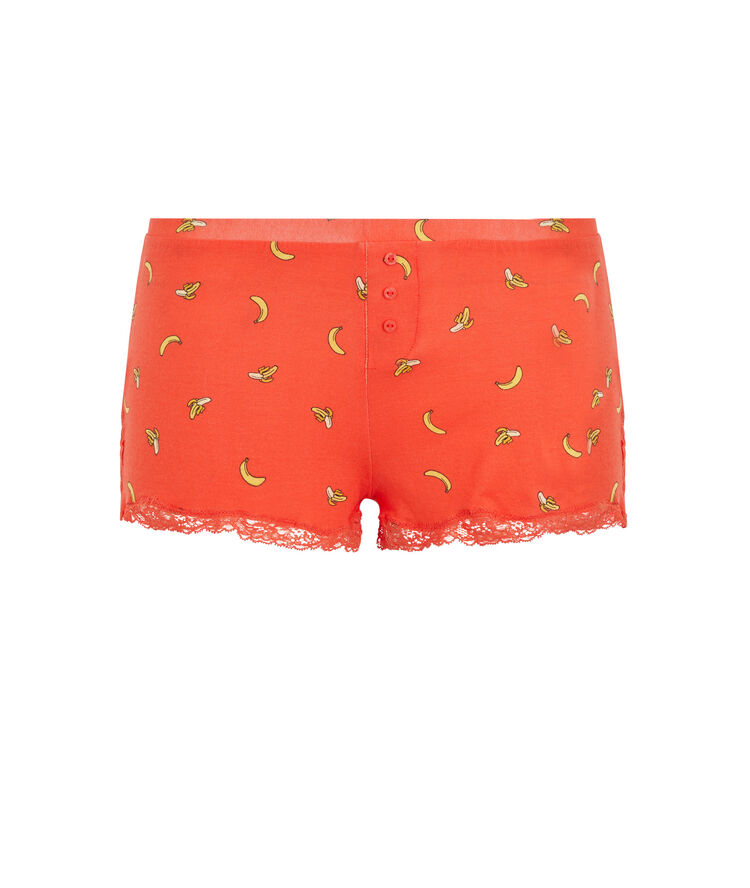 Szorty z motywem bananów bananiz tangerynka.