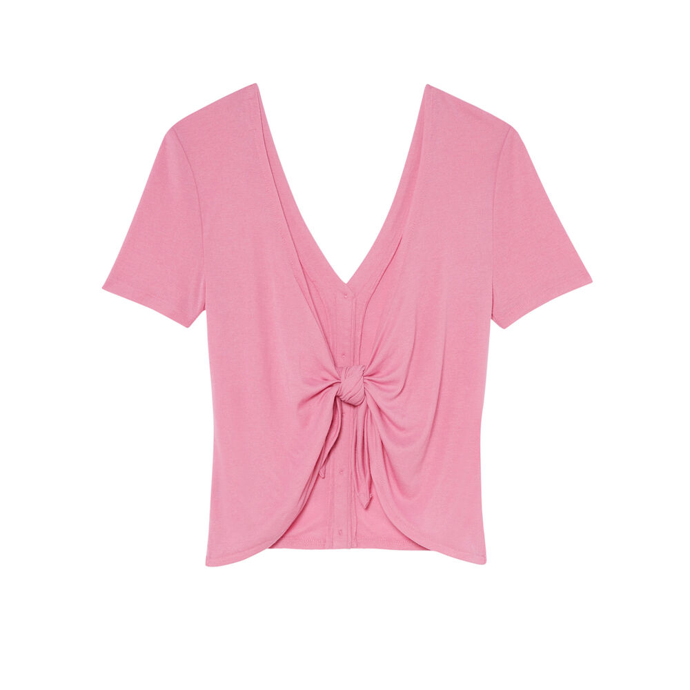 Short-sleeved top - pink pink.
