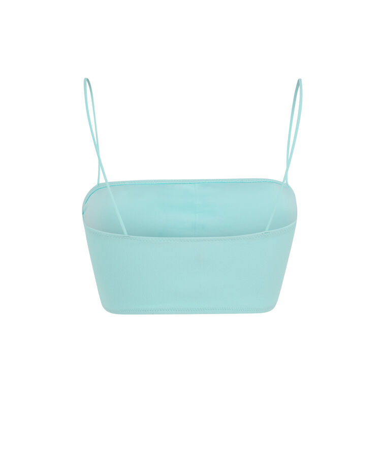 Plain bandeau bikini top - turquoise turquoise.