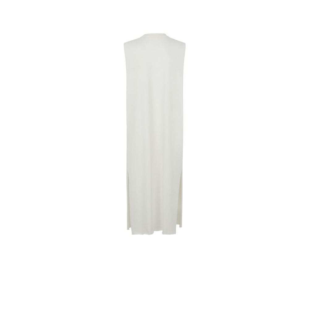 Plain sleeveless dress - white white.