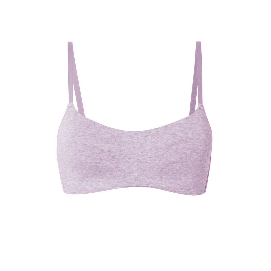non-wired push-up bra - lilac;