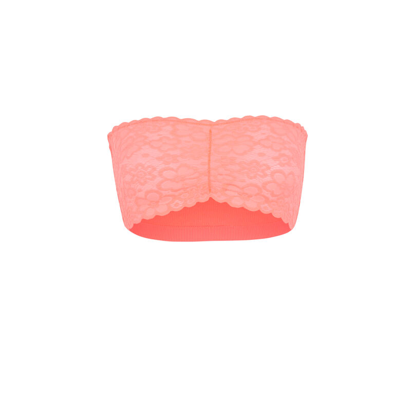Biustonosz bandeau bez fiszbin - różowy Biustonosz bandeau bez fiszbin - różowy;