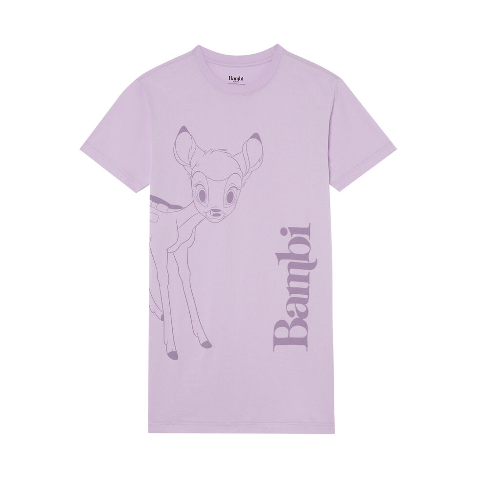 Bambi print tunic - lilac purple.