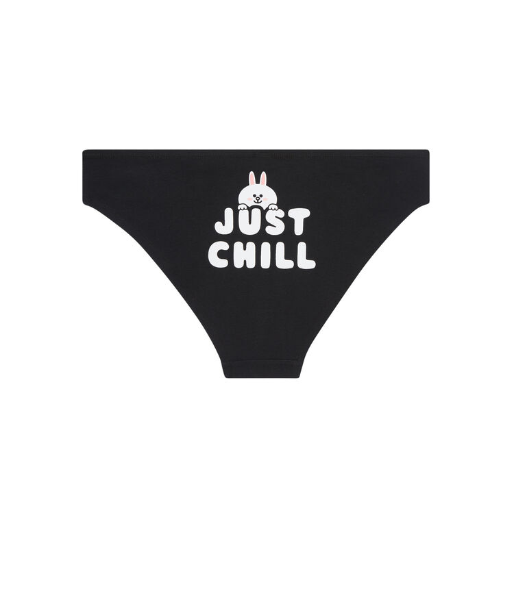 Line friends cotton briefs - black black.