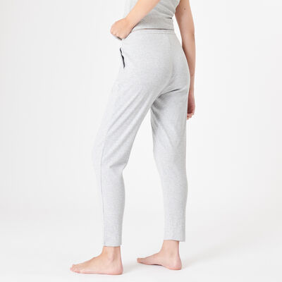 Jersey trousers - light grey ;