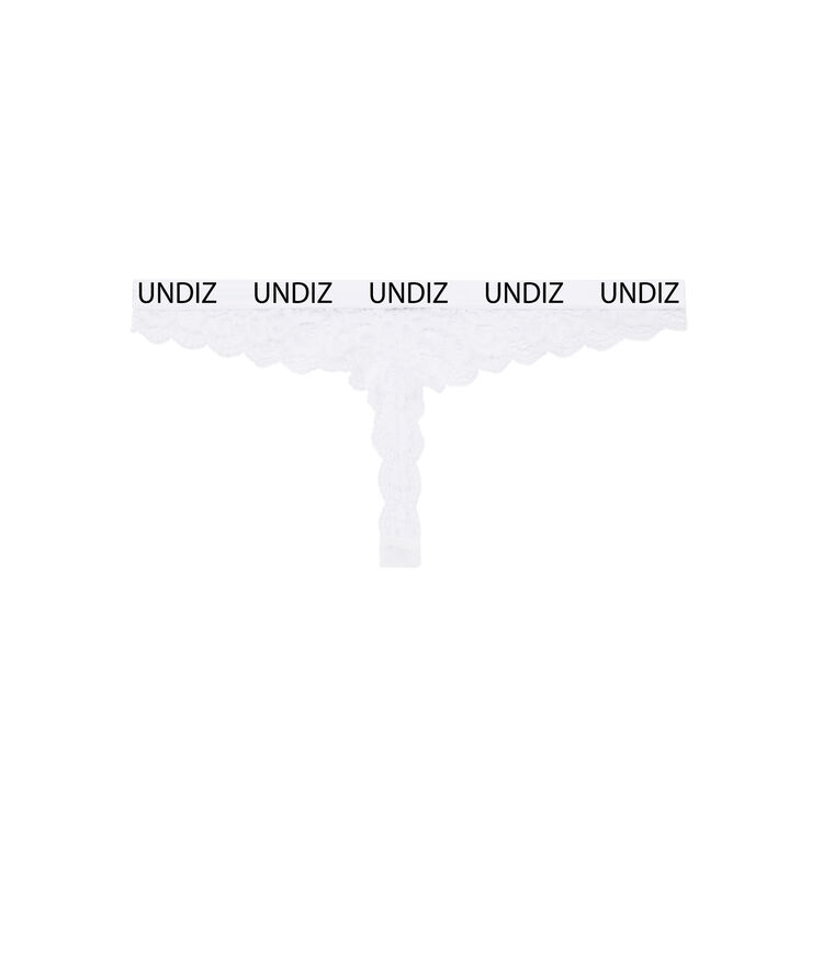 Secretiz lace thong white.