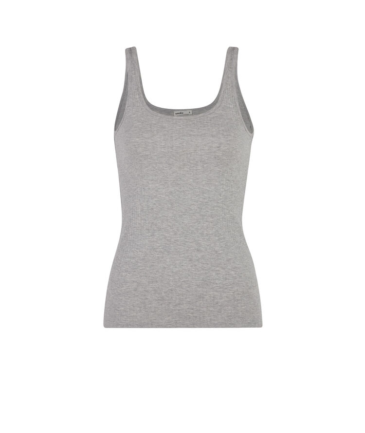Debidiz ribbed top light grey.