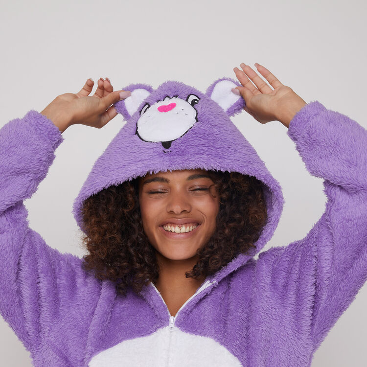 Bisounoursiz care bear print fleece jumpsuit Bisounoursiz care bear print fleece jumpsuit;