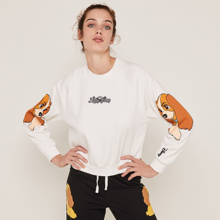 Sweter z okrągłym dekoltem z nadrukiem Lady teamladiz Sweter z okrągłym dekoltem z nadrukiem Lady teamladiz;