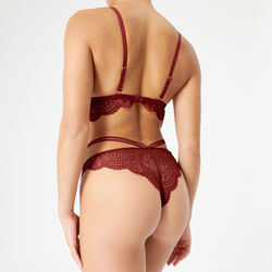 lace triangle bra without underwiring;