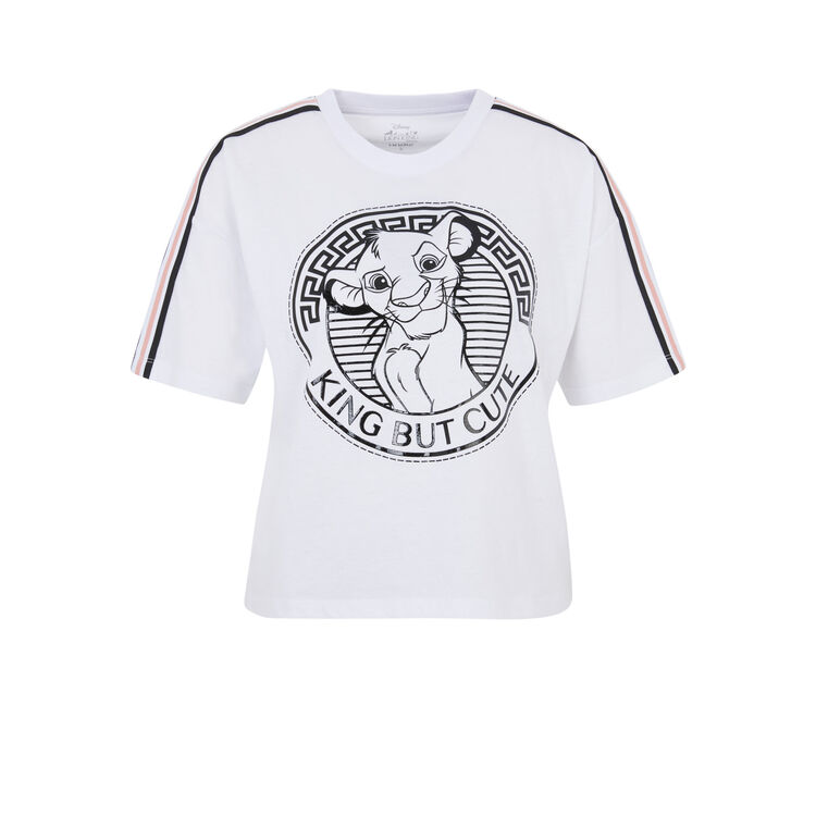 Bunversiz short-sleeved lion king top white.