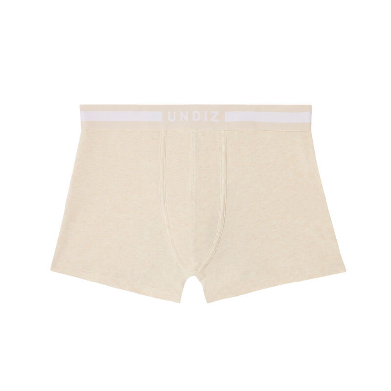 plain cotton boxers - ecru;