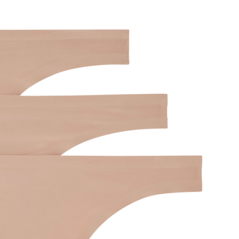 Pack of flesh-coloured micro thongs skin.