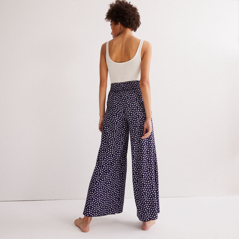 daisy pattern trousers - blue daisy pattern trousers - blue;