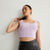 ribbed underwired vest - lilac;