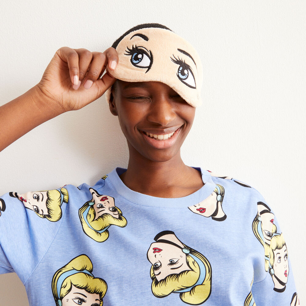 Cinderalla tunic and mask pyjama set - blue blue.