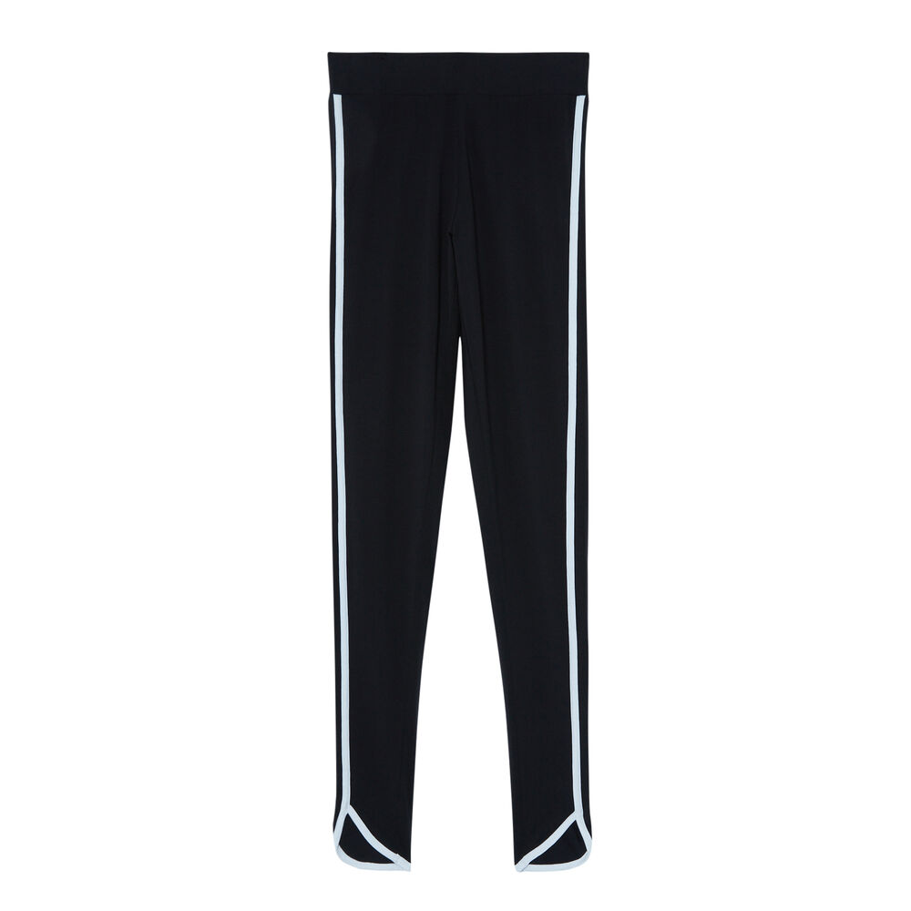 Leggings with fesses à claque (buttocks to slap) print - black black.