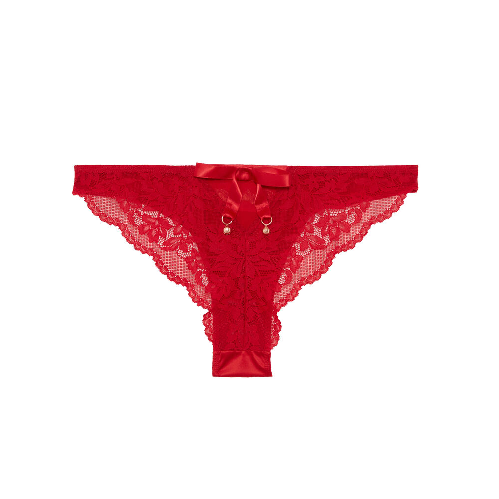 Figi perfect gift z kokardkami i dzwoneczkami — kolor czerwony czerwony.