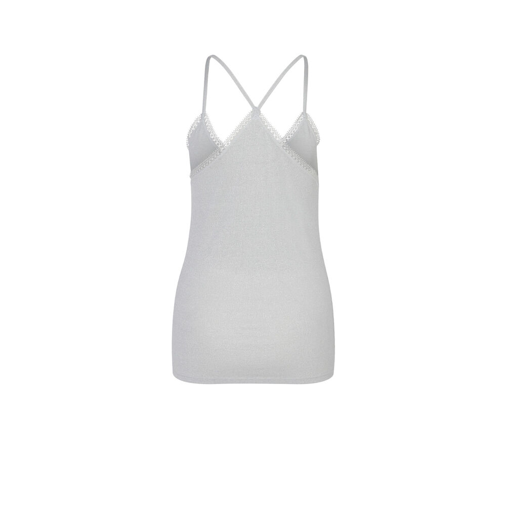 Top with spaghetti straps - grey grey.