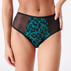 leopard print high-waisted period knickers