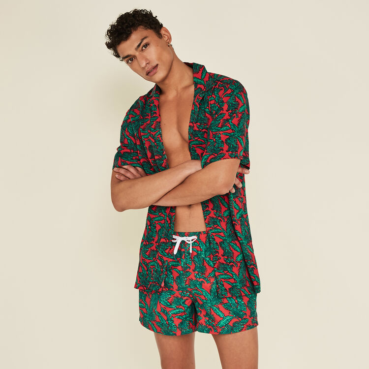 Bofeuilliz red swim shorts red.