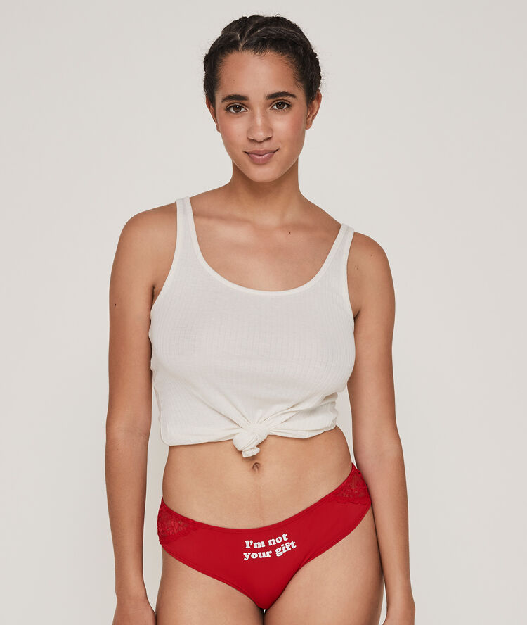 Engbeaucadidiz bow detail gloss shorty red.