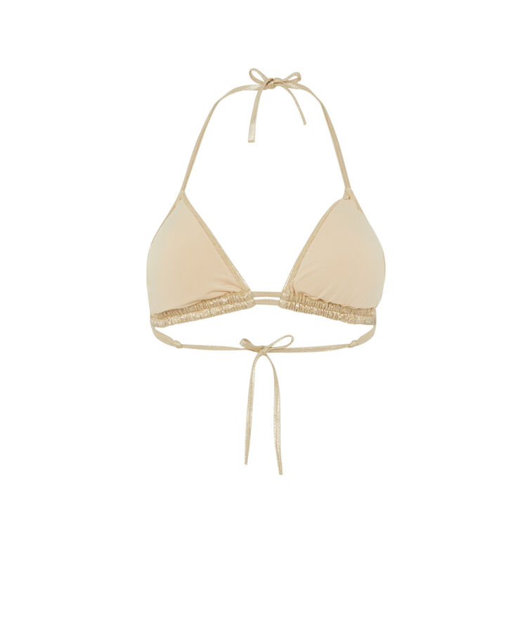 Triangle bikini top - gold gold.