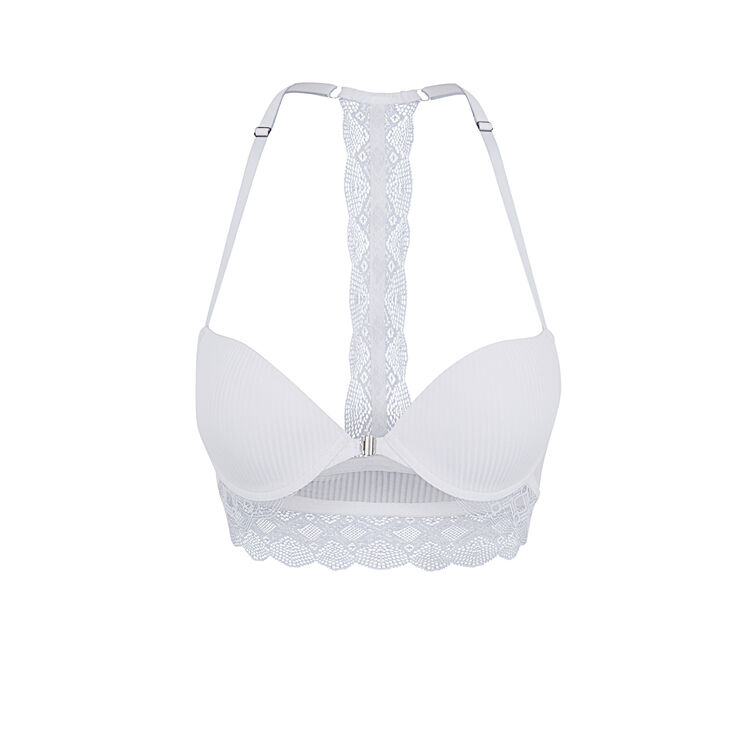 Monoskiz white push-up bra white.