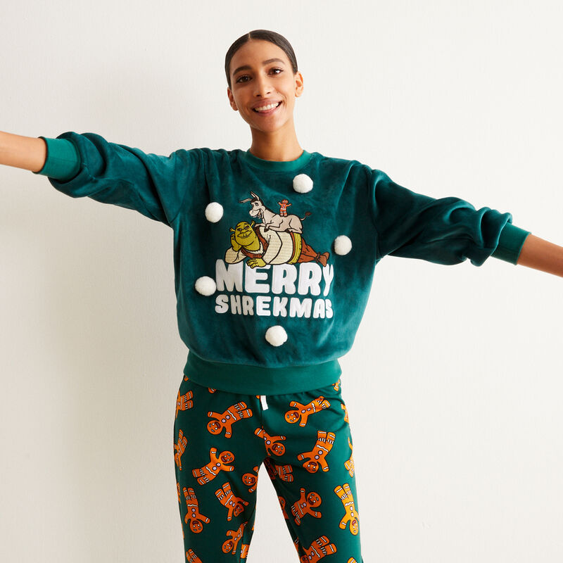 Merry Shrekmas pullover - green Merry Shrekmas pullover - green;