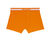 gładkie bokserki bawełniane — kolor pomarańczowy;