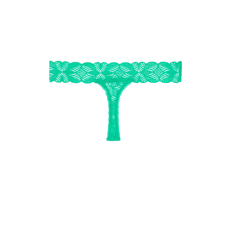 Plain lace thong - mint green Plain lace thong - mint green;