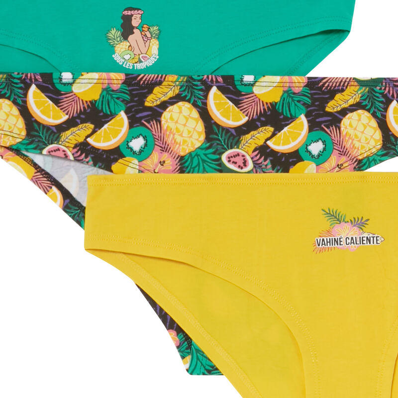 Set of 3 hawaii briefs - green Set of 3 hawaii briefs - green;
