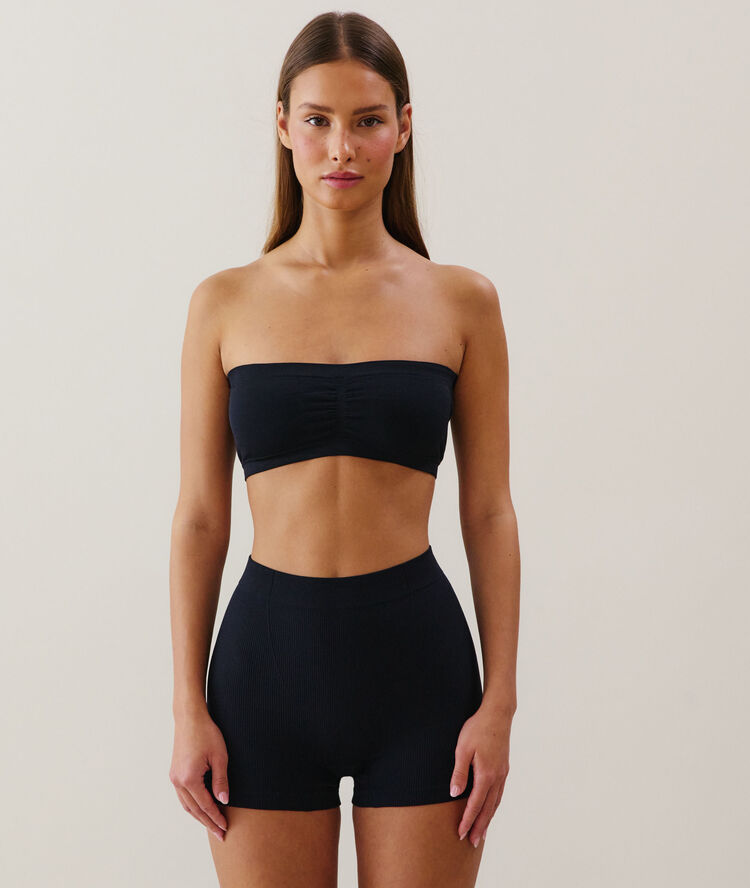 New brooklyniz black bandeau bra noir.