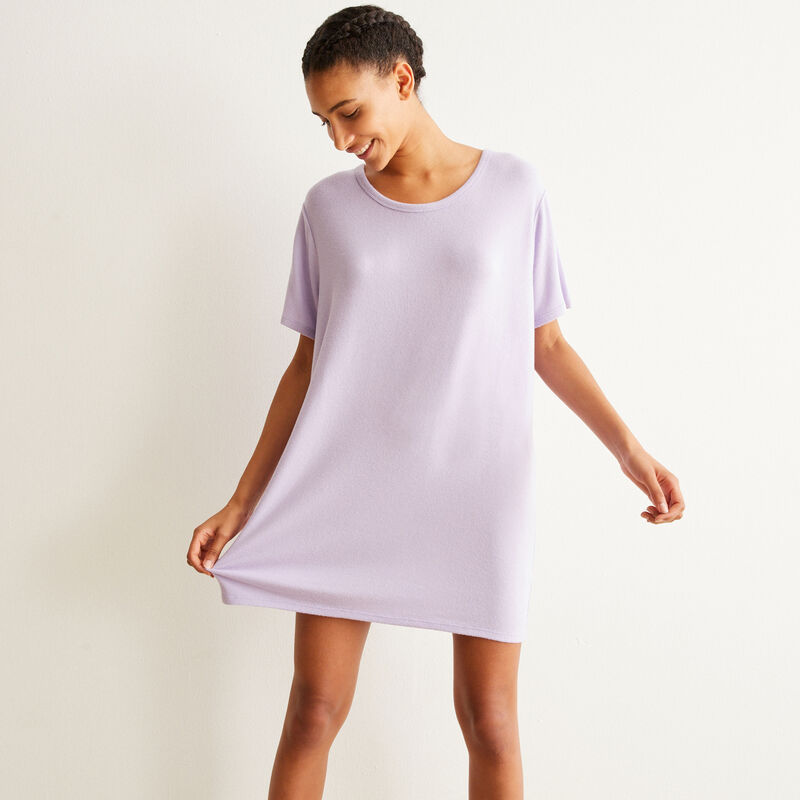 short-sleeved tunic - lilac short-sleeved tunic - lilac ;