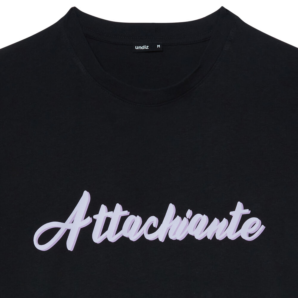 Top and briefs set with attachiante print (can't live with or without you) - black black.