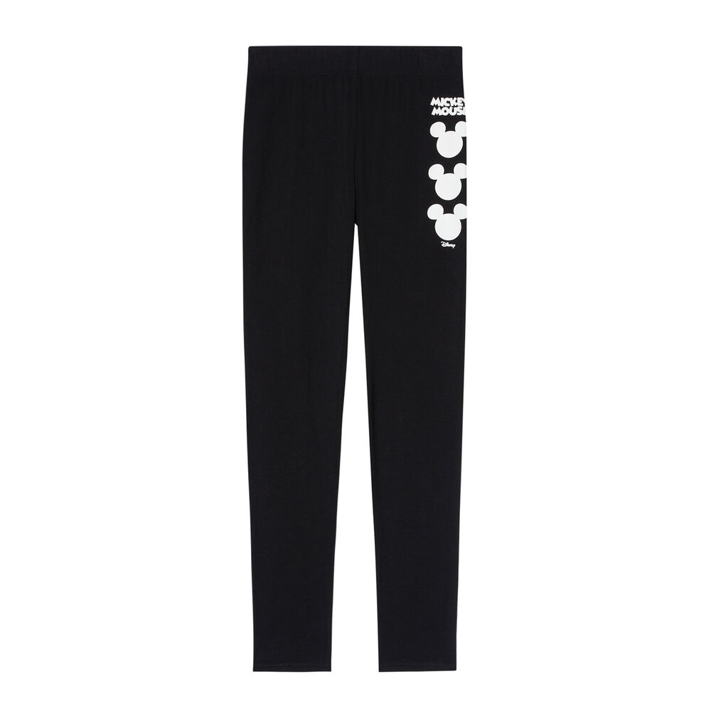 Leggings with mickey mouse print - black black.
