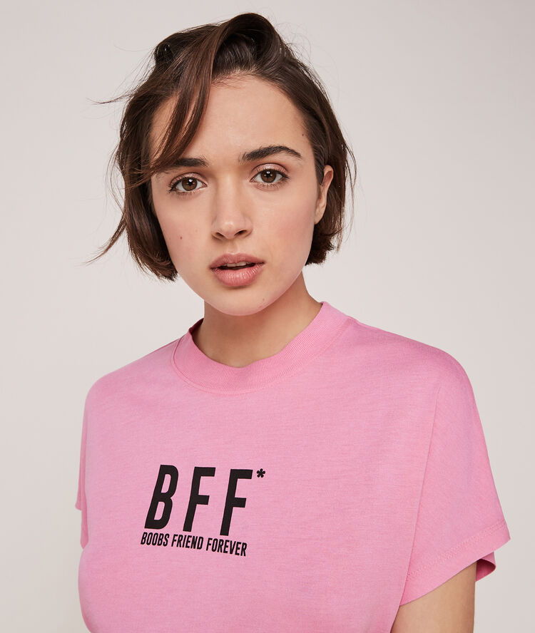 Interyourminiz top with short sleeves pink.