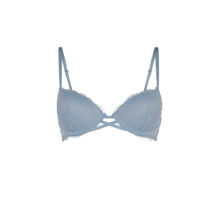 Biustonosz push-up niebiesko-szary everydayiz blue.
