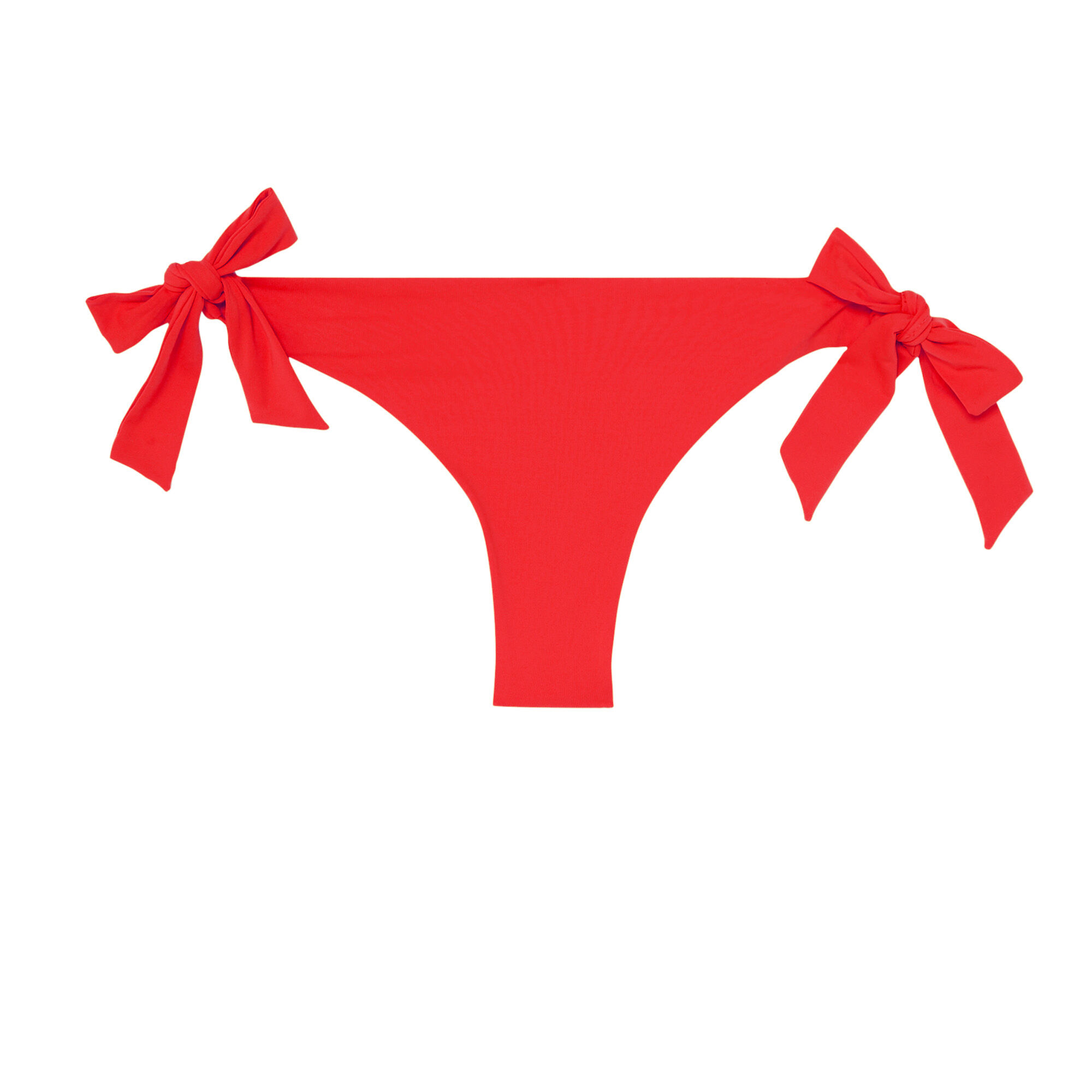 Tanga tie bikini bottoms - red - red 