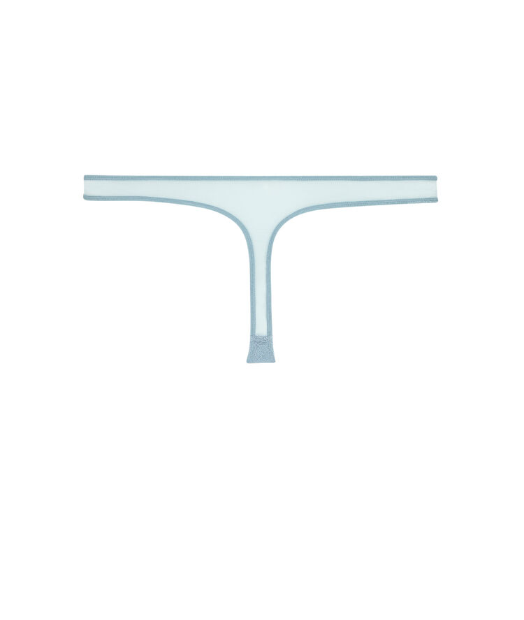 Revoltiz lace tanga briefs blue grey.