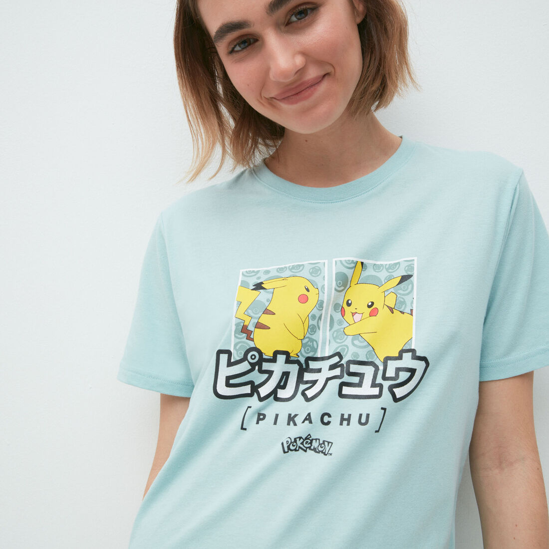 Pikachu printed t-shirt;