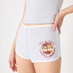 Short shorts with Chip 'n' Dale print
