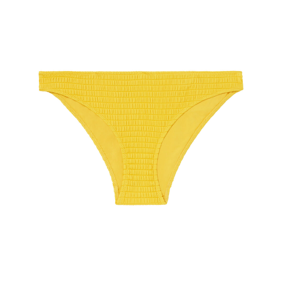 gładki dół bikini — kolor żółty;