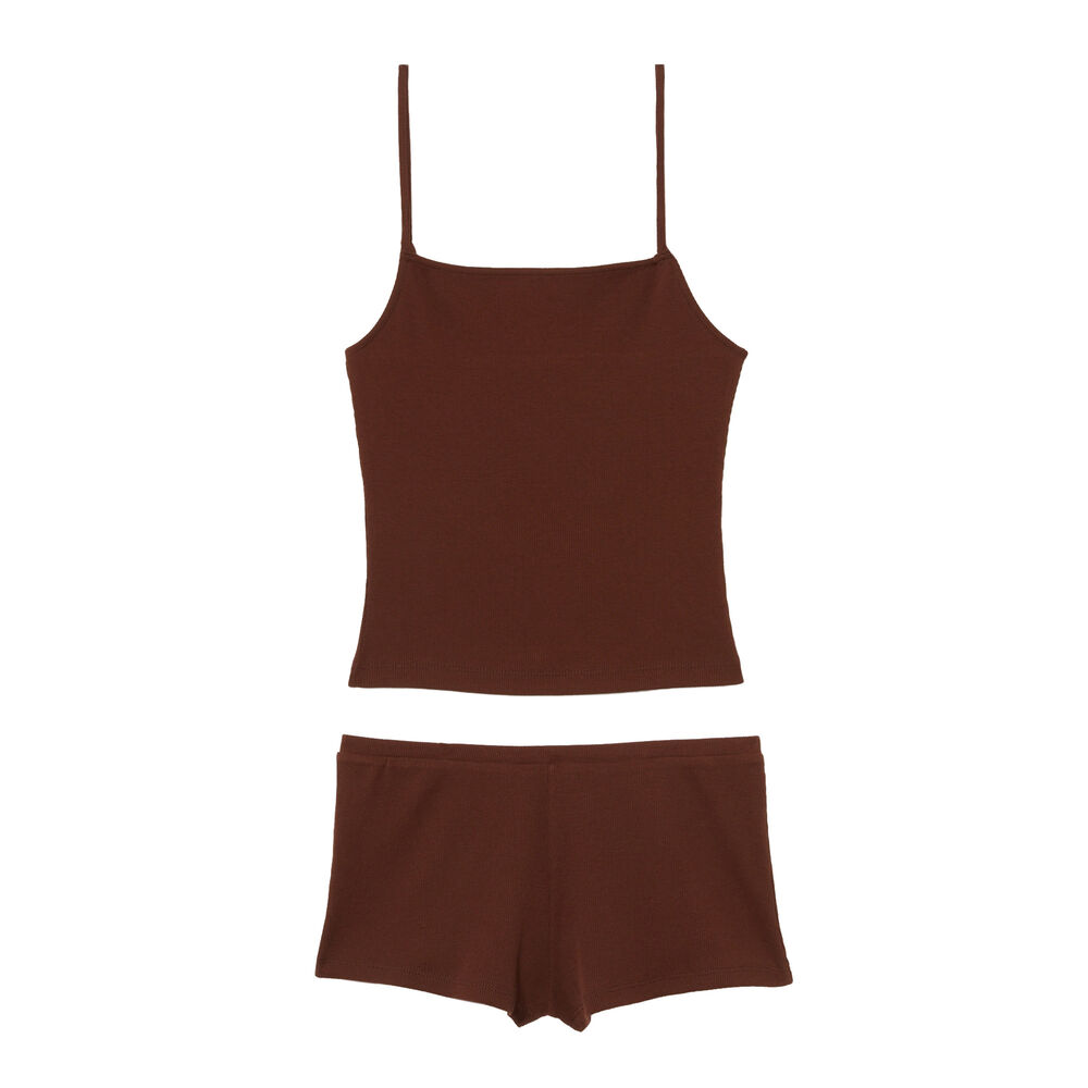 Plain pyjama set - ecru ecru.