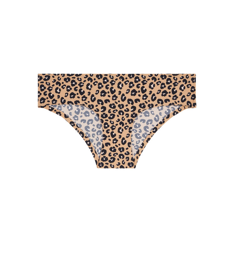 Majtki z mikrofibry leopiz beige.