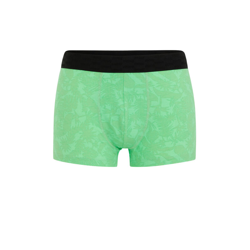 Cotton boxers with slogan - apple green Cotton boxers with slogan - apple green;