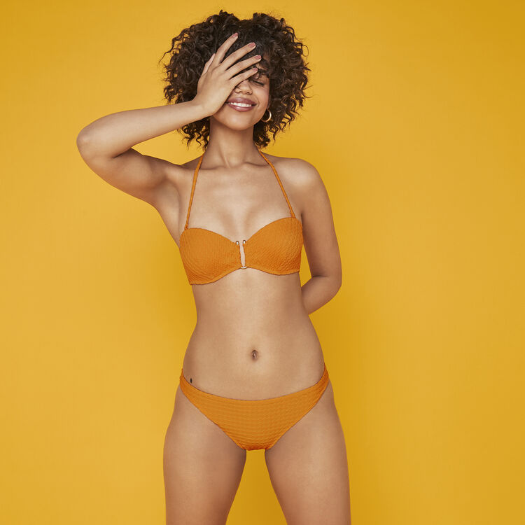 Оранжевый верх купальника бандо funbraidiz orange.
