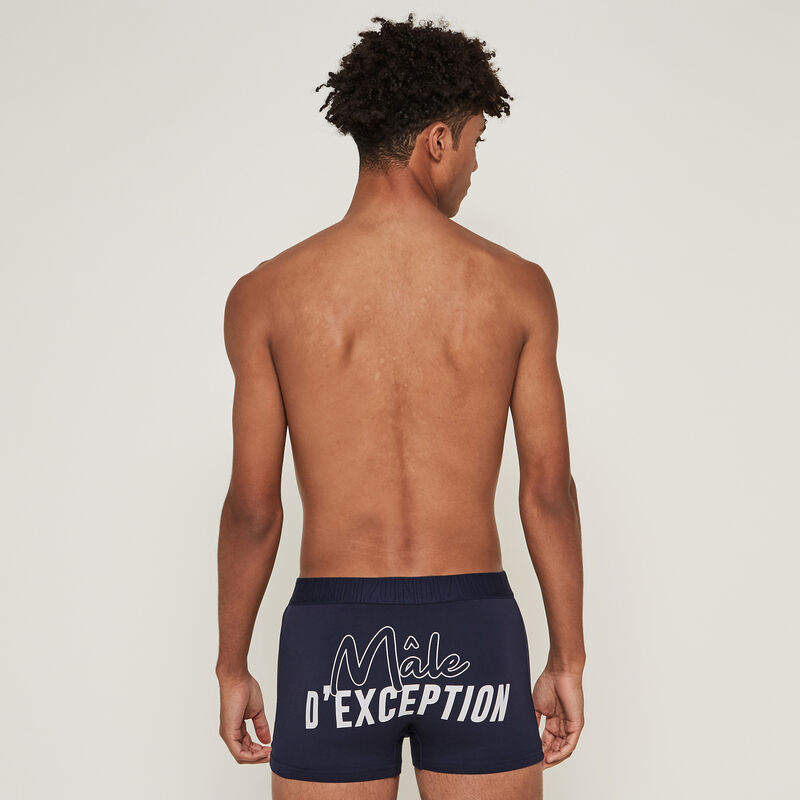 Cotton boxers with slogan - dark blue Cotton boxers with slogan - dark blue;